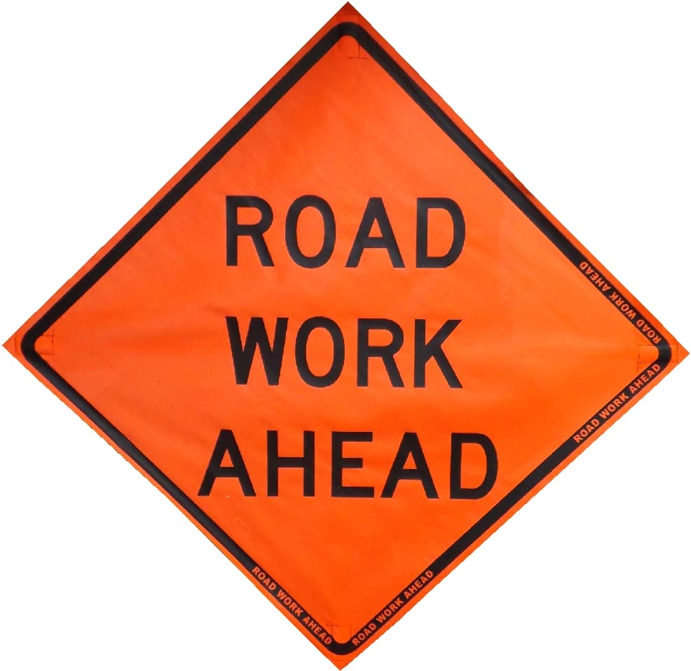 Non-Reflective Roll-Up Signs