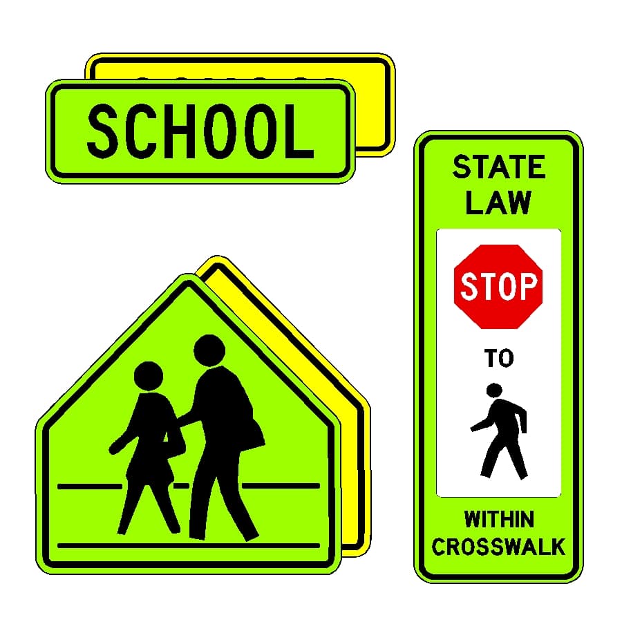 School & Pedestrian Signs
